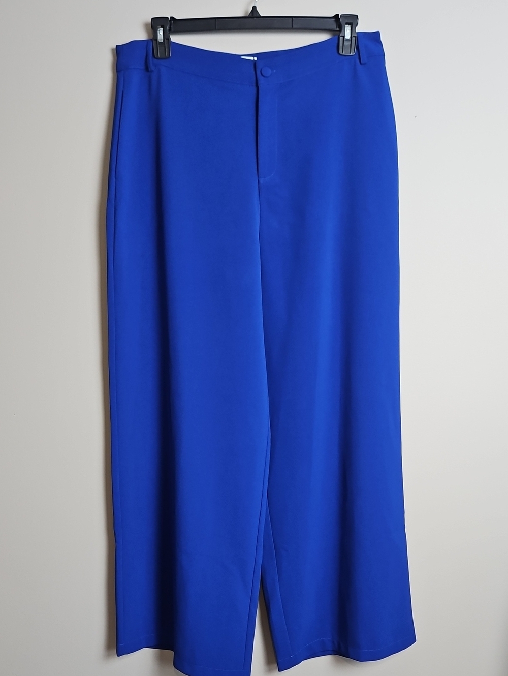 Sugarlips High Rise Wide Leg Flowy Pant: Color- Cobalt: Size- 1X